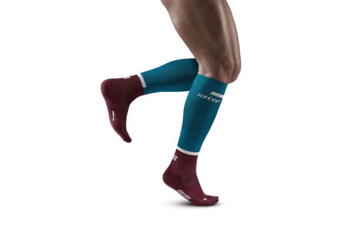 Eigenlijk Signaal rechtop CEP The Run Socks Tall V4 Petrol/Dark Red